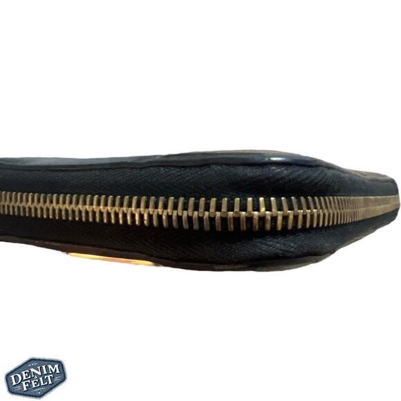 FENDI Black BUG BUGS EYE Calfskin Leather Long Zip Around Continental Wallet - Picture 12 of 16